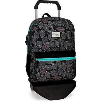 Mochila de niña Movom Leaves con carro Verde, 42 cm