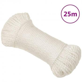 Cuerda de trabajo polipropileno blanca 6 mm 25 m