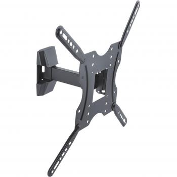 Soporte de Pared para TV/Monitor Inclinable y Giratorio, Distancia de Pared 62mm a 212mm, Capacidad de Carga 30kg, VESA Máx. 400x400, para Pant