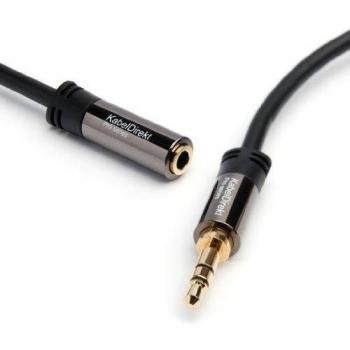 KabelDirekt – 3m Cable de Extensión 3,5mm Jack