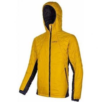 Trangoworld Verbier Chaqueta, Hombre, Amarillo Mostaza/Negro Azulado, M