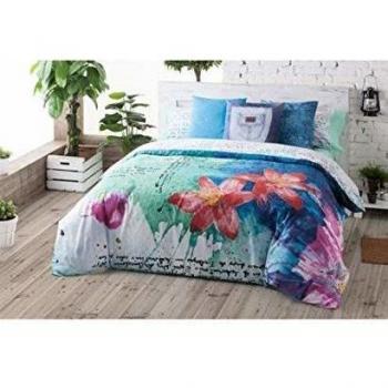 Lois haiti juego nordico  3 piezas, 50% algodo 50% poliester, gris cama 105x190/200