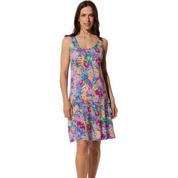 Vestido de playa estampado floral con diseño exclusivo y tirantes ajustables