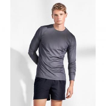 Camiseta de hombre deportiva de manga larga lisa