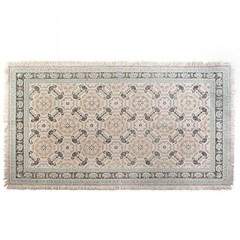Alfombra DKD Home Decor Verde Granate Diseño Árabe Azulejo 160 x 230 cm
