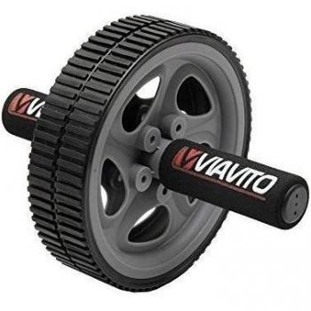 Viavito AB - Rueda de Ejercicios para Abdominales, Negro/Gris