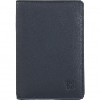 Cartera portapasaporte de piel multicolor Dudu con titular de pasaporte y tarjetas de crédito RFID