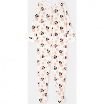 Pijama tipo mono de niña estampado Minnie siluetas Cotton Juice