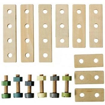 Sebra wooden construction playset 21 pcs