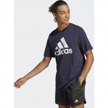 Camiseta adidas Essentials Single Jersey Big Logo de Manga Corta para Hombre - Negro