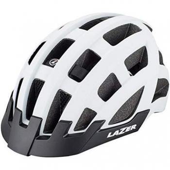 Lazer Casco Compact DLX +Net +Led, Adultos Unisex, Matte White