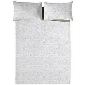 Devota & Lomba Juego De Sábanas Duermo Gris/Blanco MATRIMONIALE 240X270 /170X200 /2-50X80 CMS