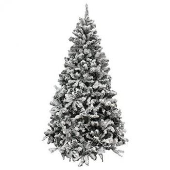 Árbol de Navidad Nevado Maurer 210 cm - 1106 Ramas con Hojas de PVC y Nieve Artificial