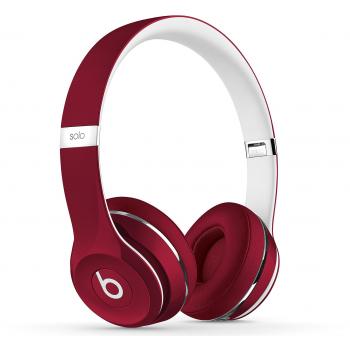 Beats Solo2 - Auriculares de diadema abiertos, color rojo