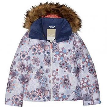 Roxy Jet Ski Chaleco, Niñas, Bright White_Snowflakes, FR