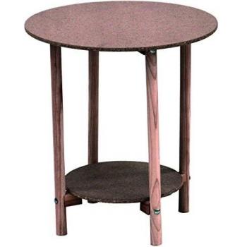 ok OKO Mesa Redonda, Madera, Crudo, 40x40x56 cm