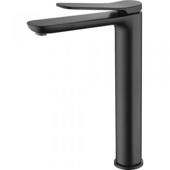 Grifo monomando alto para lavabo Dinamarca en color negro mate