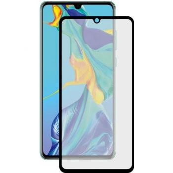 KSIX Protector de Pantalla Cristal Templado Huawei P30 Full Glue Negro