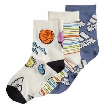 adidas LK Bubbles Children's Socks - Beige 28/30 Unisex