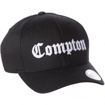 Mister Tee Compton Flexfit Cap - Black/White Adjustable Hat