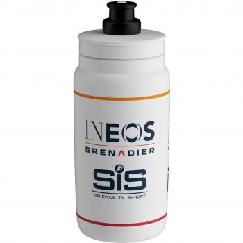 Bidón Elite Fly Team Ineos Blanco 550 ml 2024 de ciclismo para bicicleta