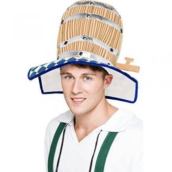 Smiffy's 350.325 - vestido de lujo de Oktoberfest del barril de cerveza Sombrero del hombre del traje