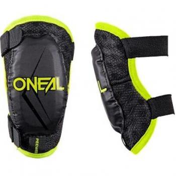 O'Neal | Protector de Codo | Niños | Motocross Enduro | Ajuste cómodo y dinámico, Ajustable con correas elásticas, Edad 4-9 años | Protector de Codo Pee Wee | Negro Amarillo Neón | Talla M/L