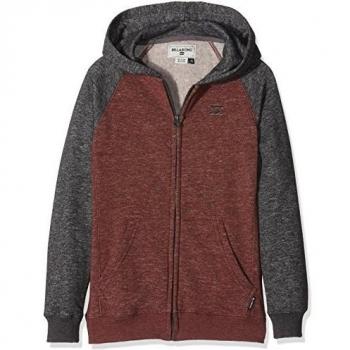 Billabong Balance Sherpa-Sudadera con capucha y cremallera para niño Rust FR: 10 años