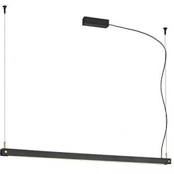 Luminaria LED Colgante SLV Noya 32W 2025lm Negra y Blanca Satinada