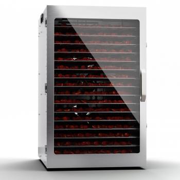 Deshidratador Klarstein Captain Jerky 160, 1500W, 30-90°C, Temporizador de 24h, Acero Inoxidable