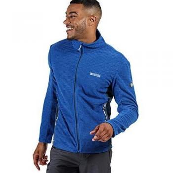Regatta Highton-Forro Polar Bicolor con Cremallera Integral Y Tejido Elástico Extol Fleece, Hombre, Nautical Blue/Dark Denim, XL