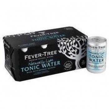 Fever Tree Naturally Light Tonic Water Can 8x150ml
