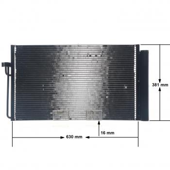 Condensador de aire acondicionado BEHR MAHLE AC 345 000S / MAHLE ORIGINAL AC 345 000S