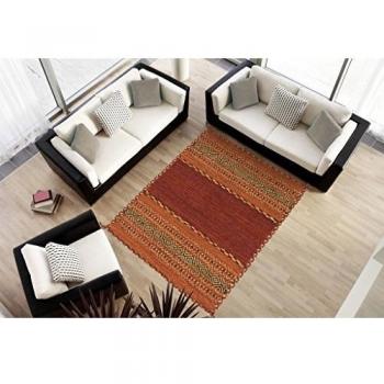 Autentico Kilim Cotone Indiano Cm 130x65 - GalleriaFarah1970 - #