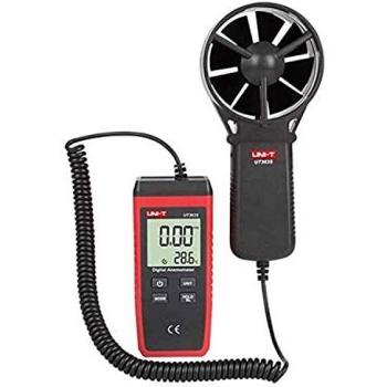 UNI-T UT363S Anemómetro Digital, 0.4m/s-30m/s, -10°C-50°C/14°F-122°F