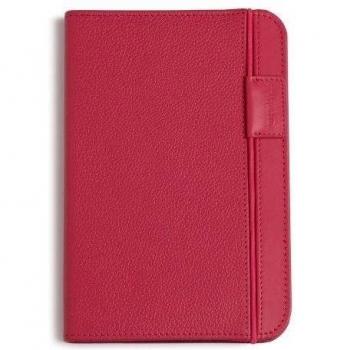 Funda de cuero para Kindle Keyboard, color rosa