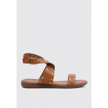 Sandalia plana mujer Limma CHIA camel - Envío rápido, talla 41