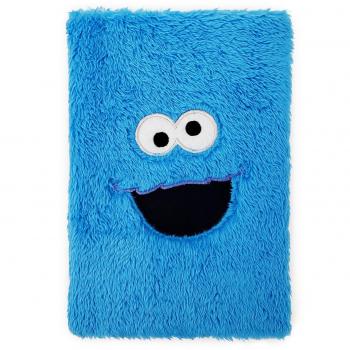 Cuaderno Premium A5 de Felpa El Monstruo de las Galletas Barrio Sésamo - Punteado, Marca Grupo Erik