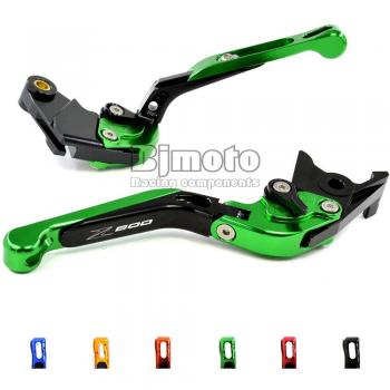 BJ Global Par de palancas de embrague y freno, extensibles y plegables, para Kawasaki Z800 E modelos de 2013 - 2016