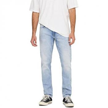 Only & Sons Men's Regular Fit Light Blue Denim Jeans