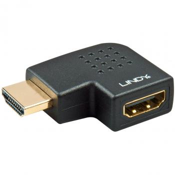 Adaptador HDMI 90 Grados Negro Macho a Hembra Lindy