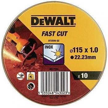 DT3506 Cutting Disc Inox WA60TBF 1.0 x 115mm - Pack of 10