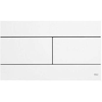 Placa Slim Dual Blanco Soft-Touch Olive