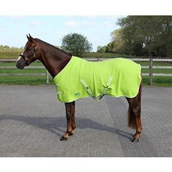 Manta de forro polar colour QHP cinturones de Cruz verde Gr, 145 cm