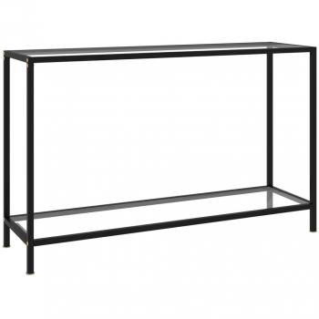 vidaXL Console Table Transparent 120x35x75 cm Tempered Glass