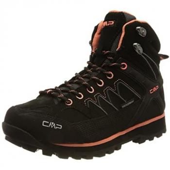 CMP Moon Mid Wmn Trekking Shoe WP, Bota trekking mujer, Negro, Talla 38 EU