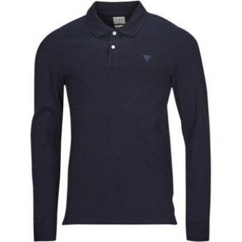 Polo Guess Stu verde manga larga para hombre