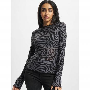 Urban Classics Women's AOP Mesh Long Sleeve Turtleneck Top - Plus Size 3XL