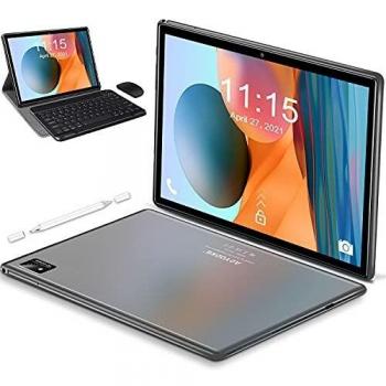 Tablet 10.1 Pulgadas Android 10 5G WiFi 4G LTE ，Tableta 6GB RAM+128GB ROM /512GB，con Procesador de Octa-Core Ultrar-Rápido Tablets，Bluetooth|Type-C|7000mAh|GPS - Tablet con Teclado y Raton