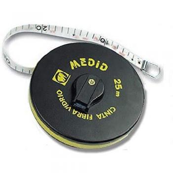 Medid MD/121030GF Cinta métrica de fibra con uña plegable, 30 m